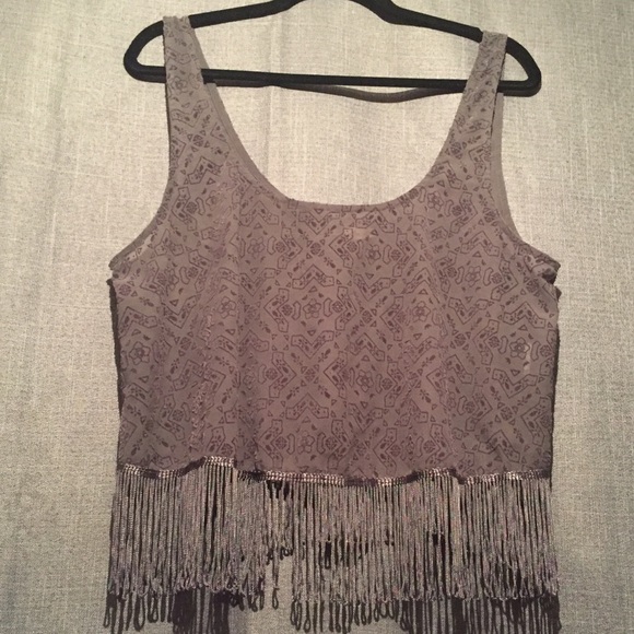 Hollister Tops - Hollister Fringe Crop Top